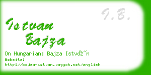 istvan bajza business card